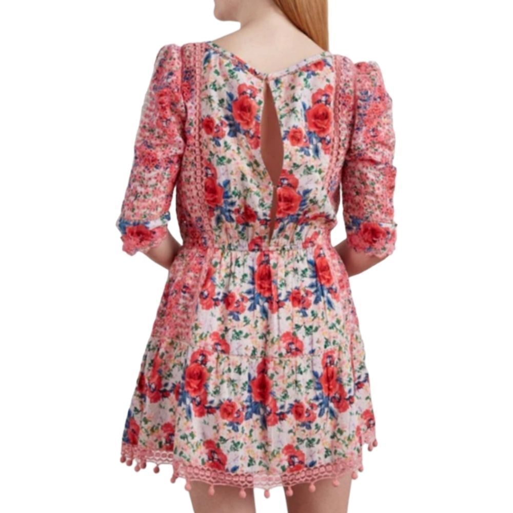 LoveShackFancy Novalie Crochet‎ Embroidered Eyelet Cotton Floral Dress sz… - Picture 5 of 16